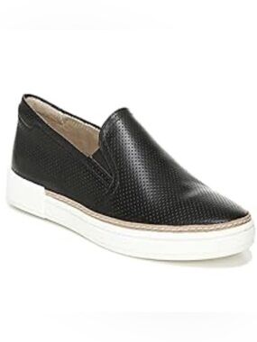 NATURALIZER Zola Black Perforated Slip-On Sneaker